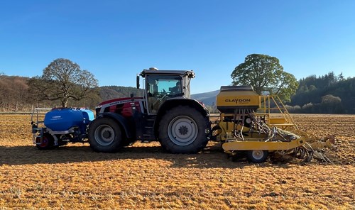 Tractor and crops